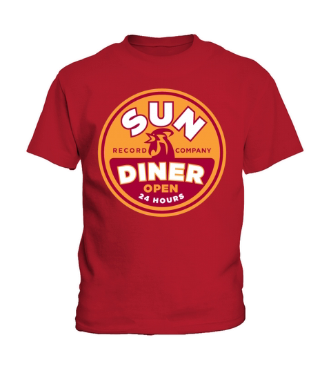 Sun Diner Record Rooster Kids T-Shirt