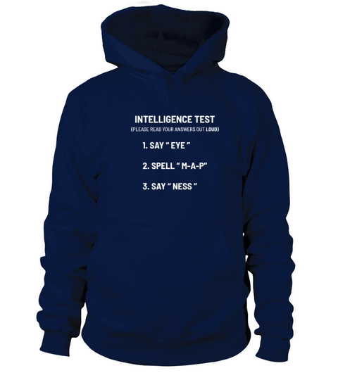 Intelligence Test Funny Person Gift Women's Hoodie
