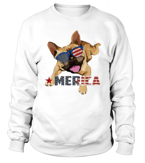 America French Bulldog Us Flag 4Th Of July shirt Sweatshirt Unisex
