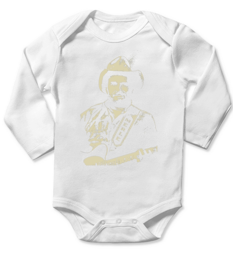 Merle Haggard Tshirt Long Sleeve Baby One-Piece