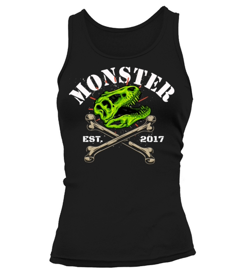 Monster Dinosaur Est 2017 Kids Birth year Women's Tank Top