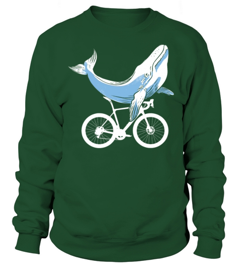 Bike Whale Cyclist Bicycle Lover Biker Biking MTB Men's Sweatshirt