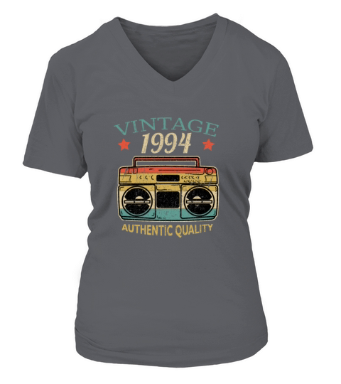 Vintage 1994 Radio Authentic Quality B-Day Gift Women's V-Neck T-shirt