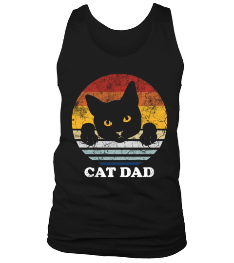 Cat Dad Matching Couple Outfit Cat Lover Gift Idea Men's Tank Top