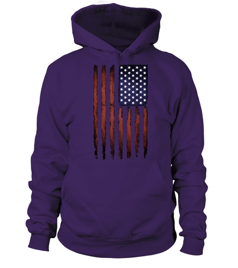 Grunge American flag Women's Hoodie