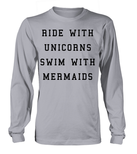 Ride With Unicorns Men's Long Sleeve