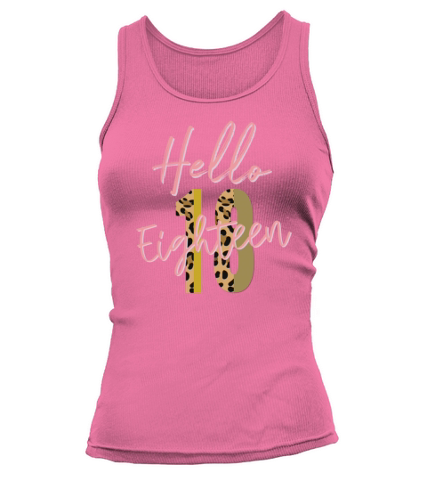 Hello Eighteen est 2003 18th birthday gift Women's Tank Top