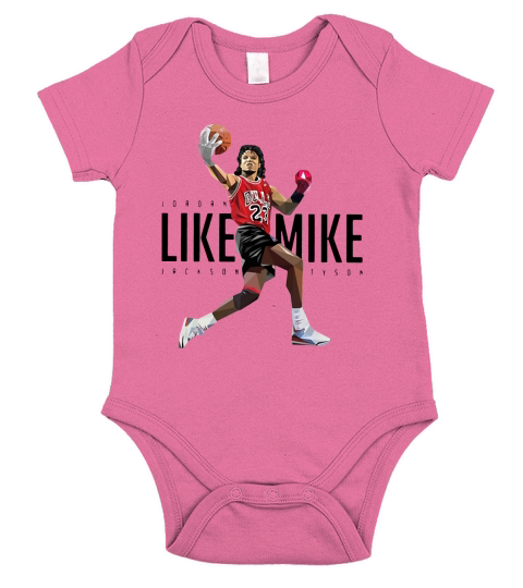 Jordan Like Mike Jackson Tyson Short Sleeve Baby One-Piece