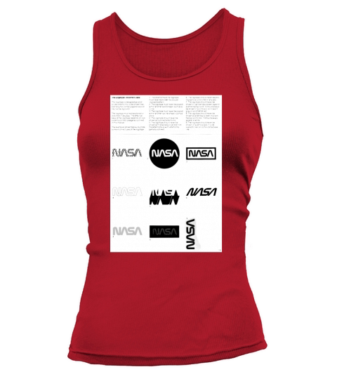 Manuel de normes graphiques Nasa 1976 0002 Le logotype Utilisations incorrectes Tank top Woman