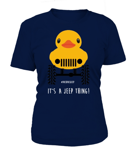 Cute little Rubber duck on Offroadwheels duckduck Women's T-Shirt