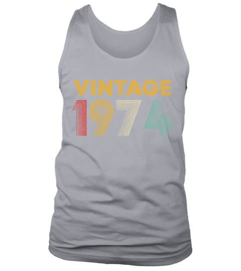 46th Birthday Gift Vintage 1974 T-Shirt Men Women Men's Tank Top