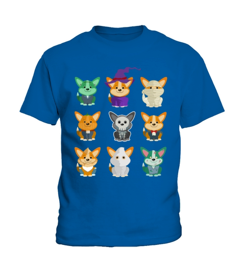 Corgi Monsters Cute Halloween Shirt Kids T-Shirt