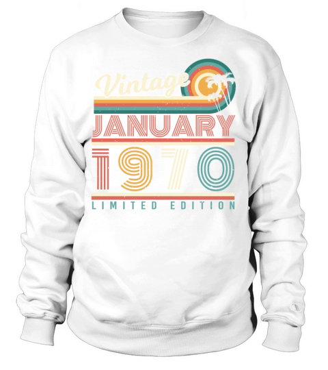 January 1970 Palm Trees Retro Women's Sweatshirt