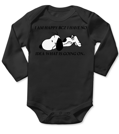 Snoopy Print Long Sleeve Baby One-Piece