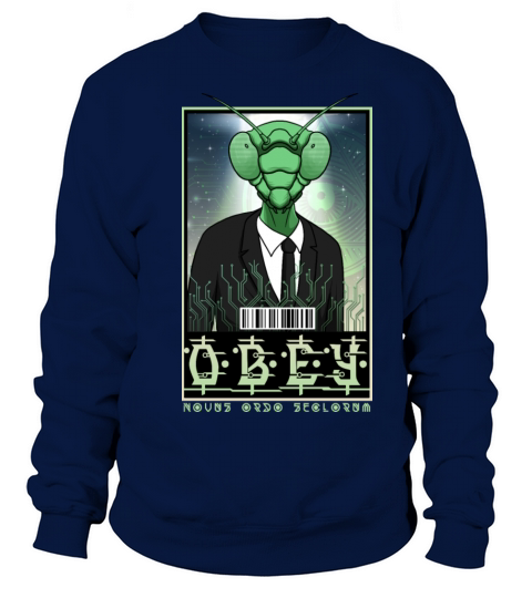 Obey - Novus Ordo Seclorum - Mantis Alien Women's Sweatshirt