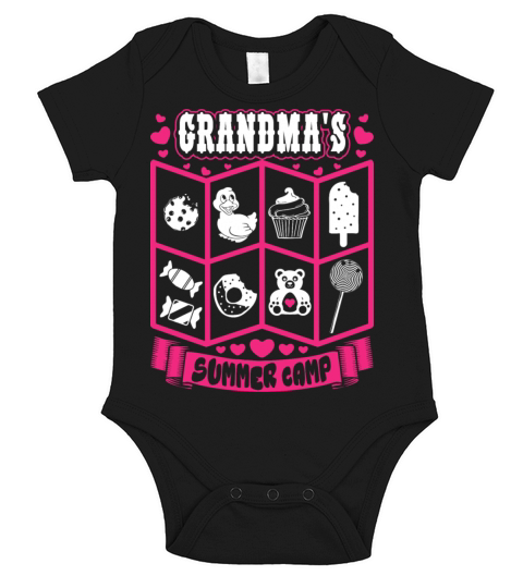 Grandmas Summer Camp Short Sleeve Baby One-Piece