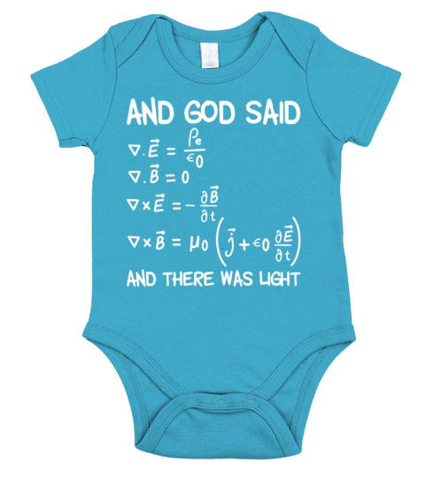 Maxwell Equations Formula Math Physics Short Sleeve Baby One-Piece