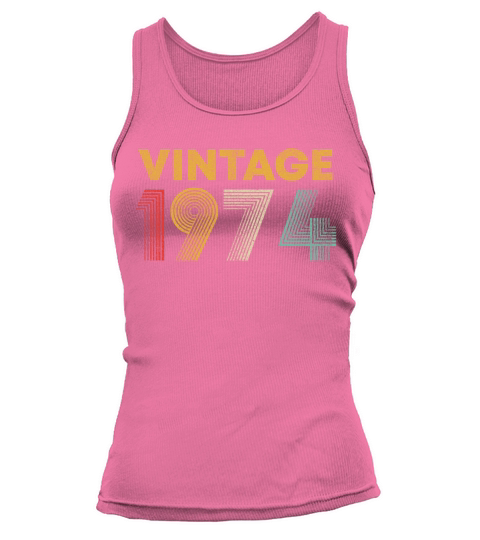 46th Birthday Gift Vintage 1974 T-Shirt Men Women Women's Tank Top