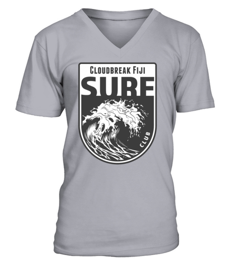 Cloudbreak Tavarua Island Fiji Surf Souvenir Surfi Men's V-Neck T-shirt