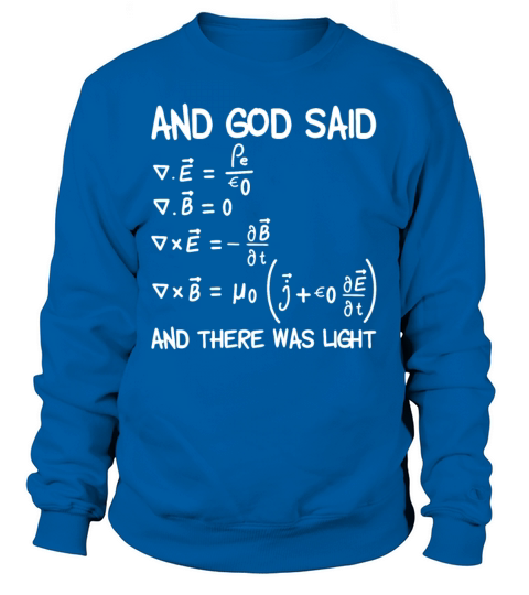 Maxwell Equations Formula Math Physics Women's Sweatshirt