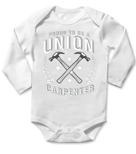 Proud Union Carpenter  - Trucker Cap Long Sleeve Baby One-Piece