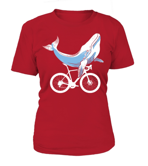 Bike Whale Cyclist Bicycle Lover Biker Biking MTB Women's T-Shirt