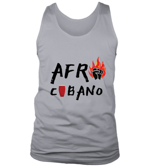 Afro Cubano conga fist fire Latinx Men's Tank Top