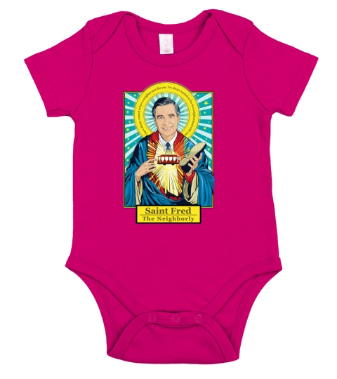 Saint Fred Mr Rogers Short Sleeve Baby One-Piece