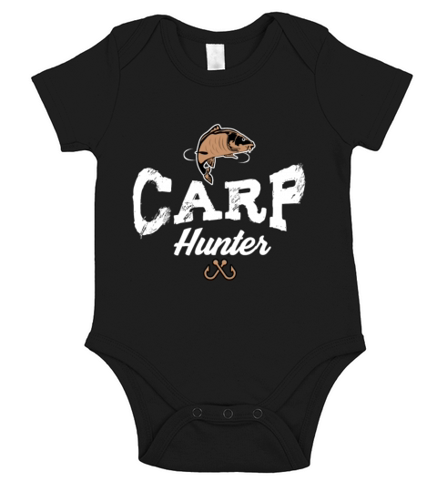 Carp hunter fisherman Short Sleeve Baby One-Piece