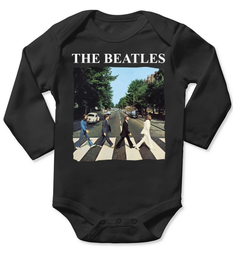 The Beatles Abbey Road Band Logo Long Sleeve Baby One-Piece