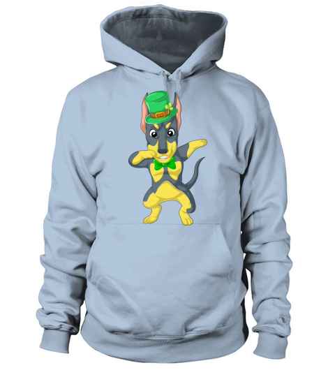 dabbing doberman st patricks day Women's Hoodie
