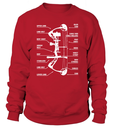 Compound Bow Archery Hunting Anatomy Sweatshirt Unisex