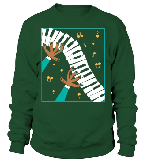 Pianist Playing Piano Keyboard Women's Sweatshirt