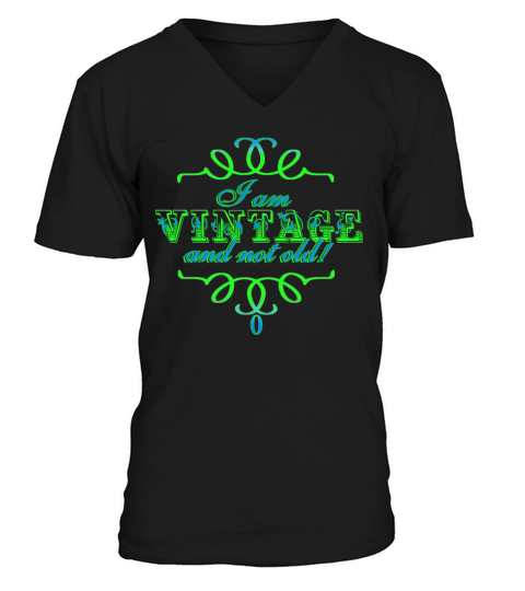 Vintage Cyan - Green Men's V-Neck T-shirt