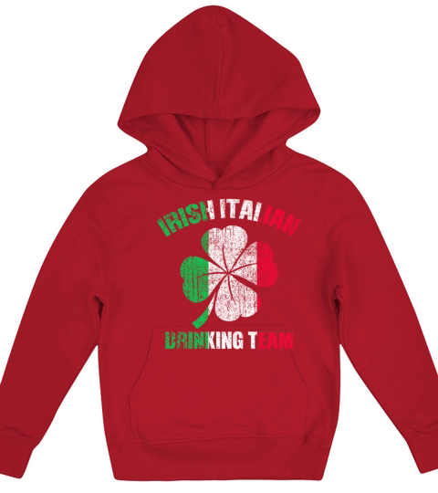 Vintage Irish Italian Drinking St Patrick s Day Te Kids Hoodie