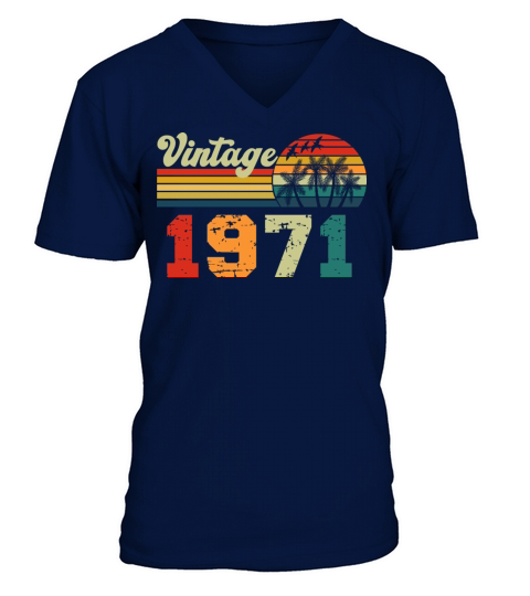 vintage 1971 Men's V-Neck T-shirt