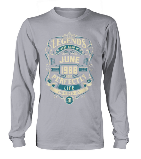 Retro Vintage June 1988 birthday Women's Long Sleeve