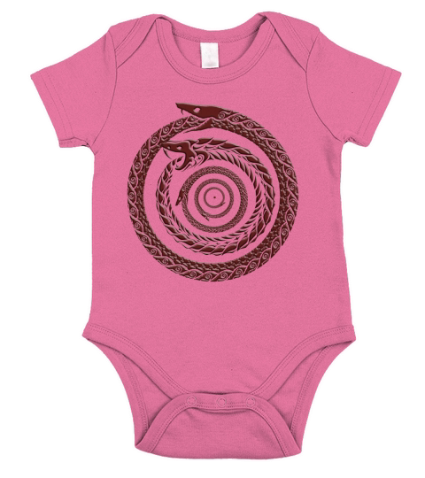 Ouroboros snake storm T-shirt Short Sleeve Baby One-Piece