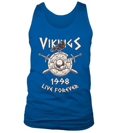 Vikings Live Forever 1998 Norse Birthday Men's Tank Top