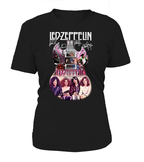 Led Zeppelin Guitar Signatures Women's T-Shirt