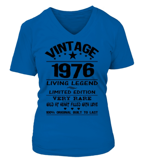 VINTAGE 1976 Women's V-Neck T-shirt