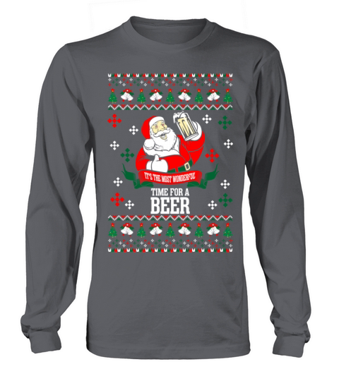 Its the Most Wonderful Time For A Beer Ugly Chris Women's Long Sleeve