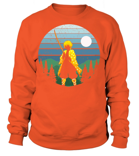 Retro Anime Kimetsu no Yaiba Zenitsu Women's Sweatshirt