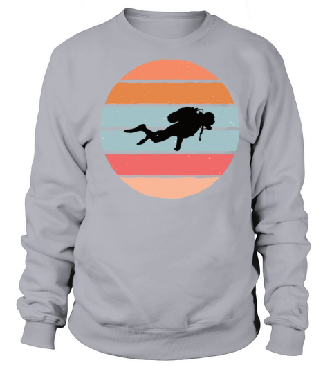 Divers Vintage, diving sea ocean boat diver Men's Sweatshirt