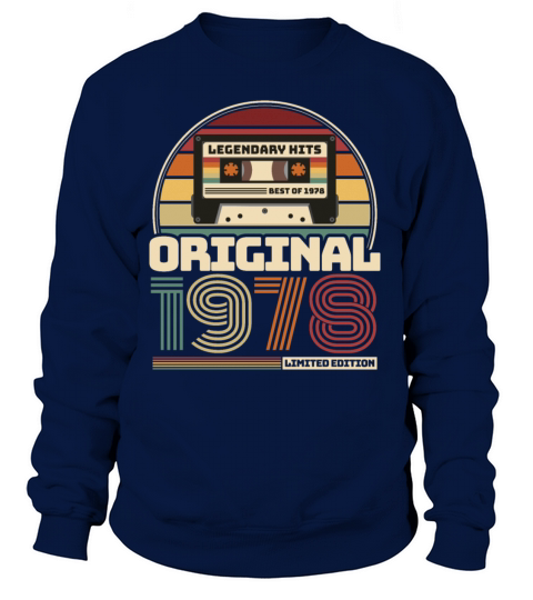 Beautiful Retro Vintage tape birthday 1978 Women's Sweatshirt