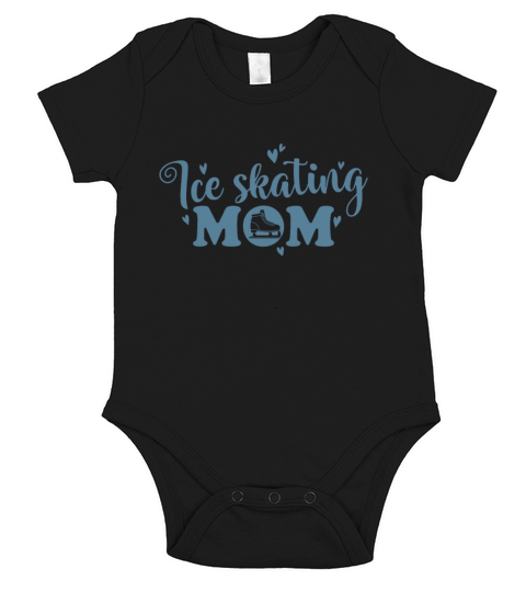Ice Skating Mom Skate Ice Short Sleeve Baby One-Piece