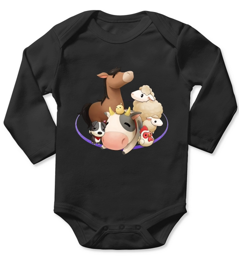 Official Harvest Moon Animal Friends T-Shirt Long Sleeve Baby One-Piece