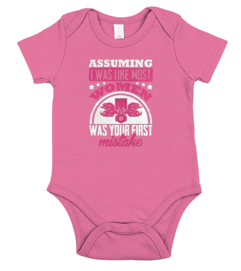 Woman Mechanic Mistake Short Sleeve Baby One-Piece