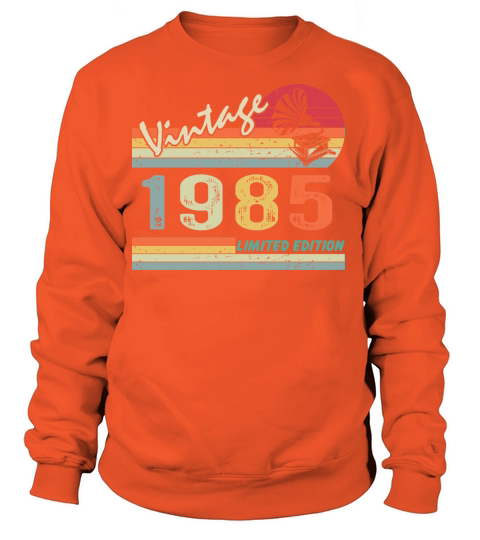 Vintage Gramophone 37th birthday 1985 37 years old Women's Sweatshirt