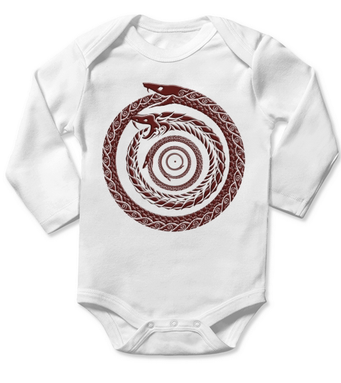 Ouroboros snake storm T-shirt Long Sleeve Baby One-Piece